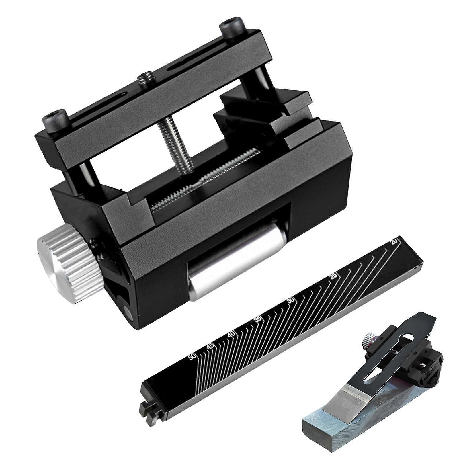 Honing Guide  Precision Sharpening Jig for Chisels and Plane Blades, Adjustable Angle Tool  Black