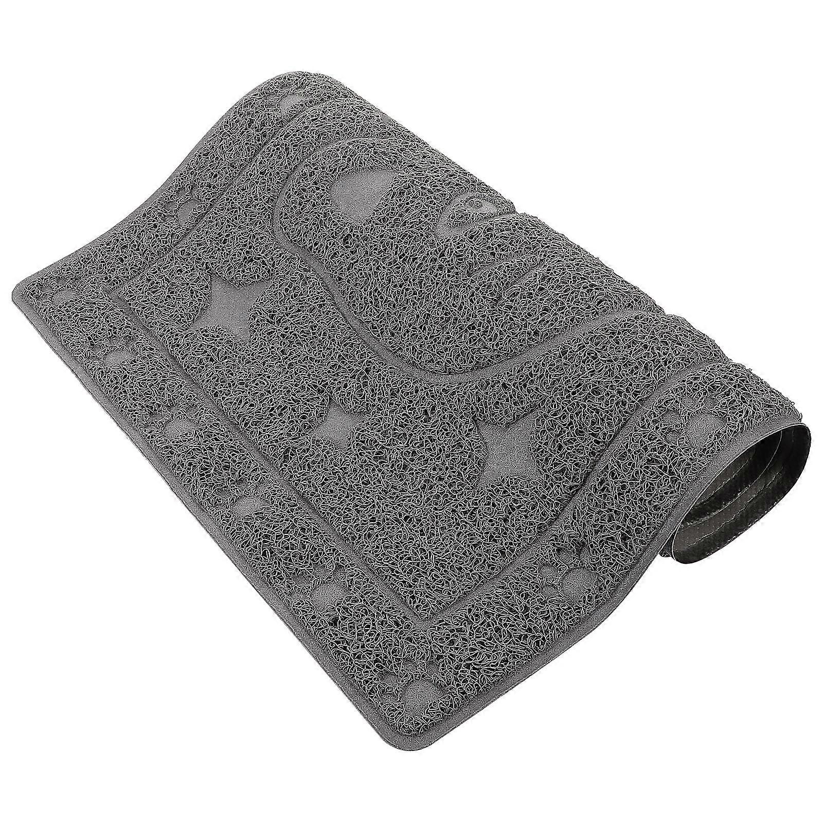 Pet Litter Box Mat Indoor Use Entryway Vehicle Cat Owners Simple and Modern PVC 1Pack