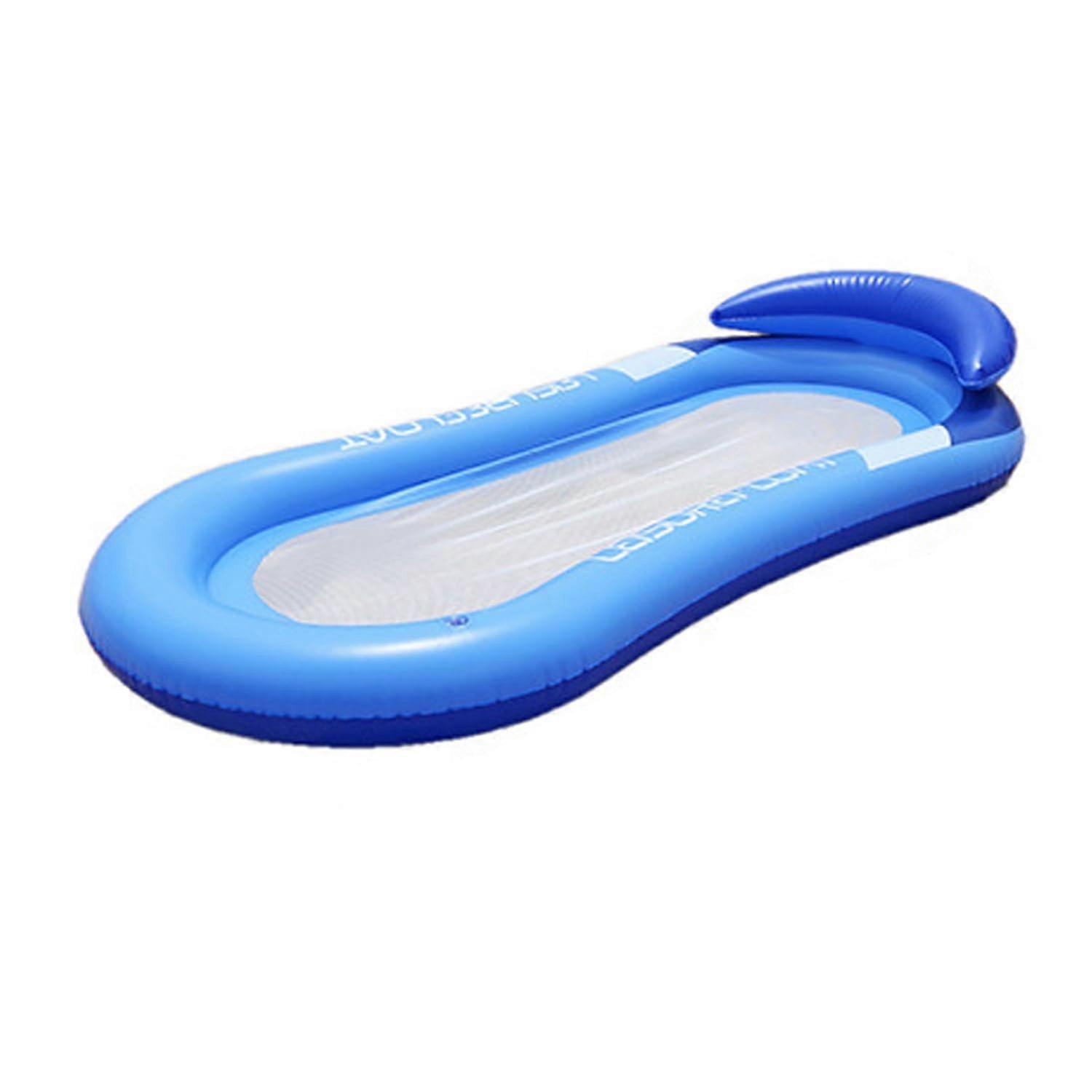 Inflatable Air Mattress Pool Hammock with Mesh Design, Comfortable Water Hammock for Adults, Summer Beach Party Use