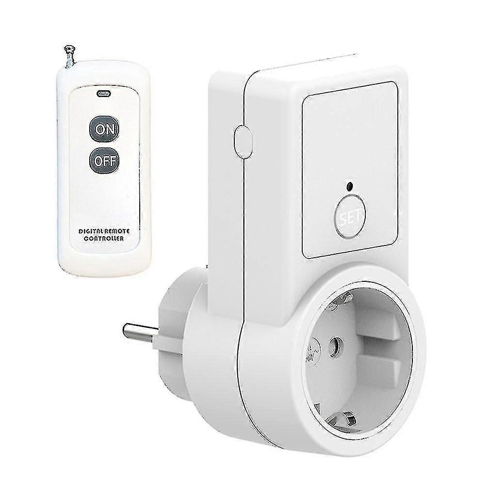 Eu Plug Remote Control Switch Socket Universal Durable And Practical Multi-purpose Remote Control Switch Socketjj