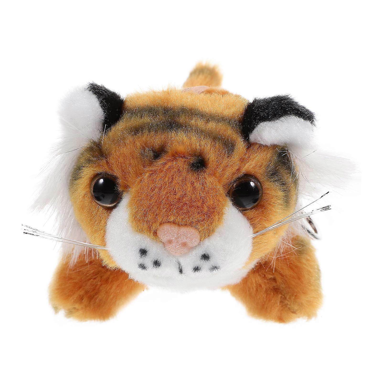 Cute Tiger Plush Keychain Pendant Soft & Comfortable Bag Hanging Ornament for Schoolbags, Multi Purpose Keyring