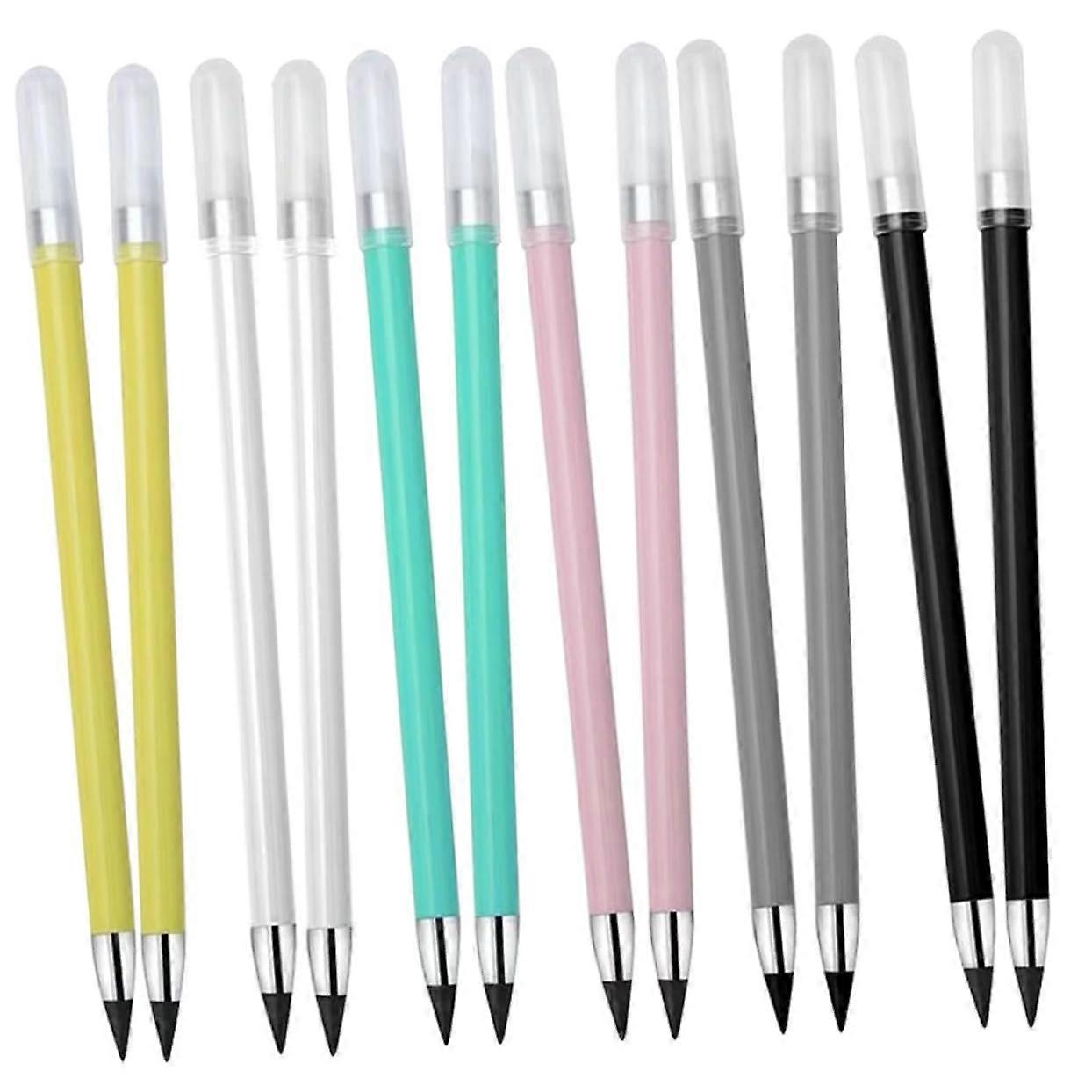 Reusable Inkless Pencils 12-Piece Set, Ergonomic For Writing And Drawing, No Sharpening Needed, Durable And Comfortable