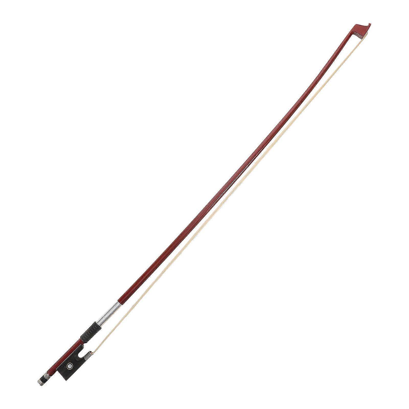 Half Violin Bow for Beginners – Ebony & Sandalwood Practice Bow with Double Parisian Eyes, Smooth Screw for Student Skill Development
