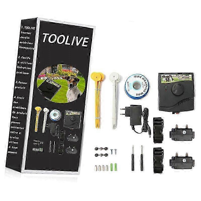 Cerca elétrica para cães Colar Anti-Escape com 2 coleiras