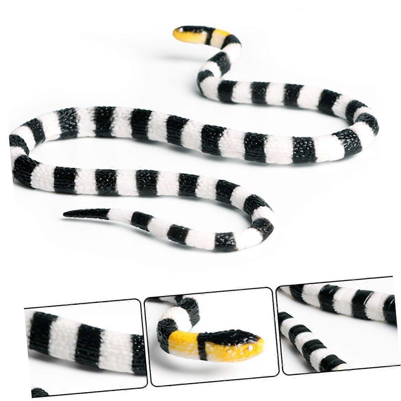 Simulated Snake Decoration - Realistic Coral Snake Model for Aquarium and Frog Accessories, Coral Decor Size and Style Options