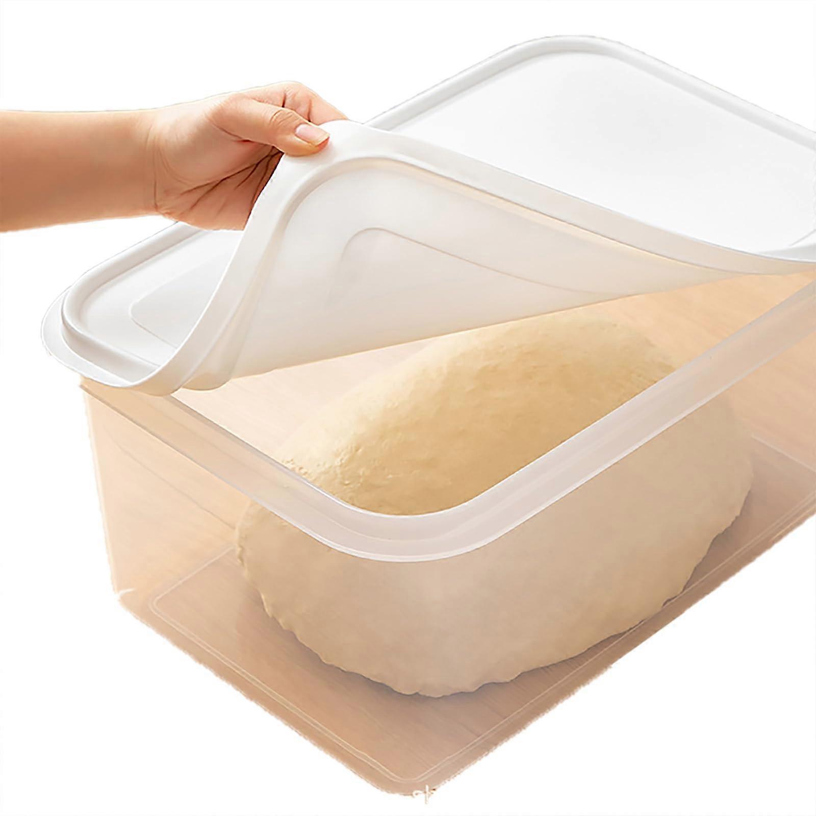 Clear Dough Container with Lid, 4L, Airtight and Waterproof, Easy to Clean UK