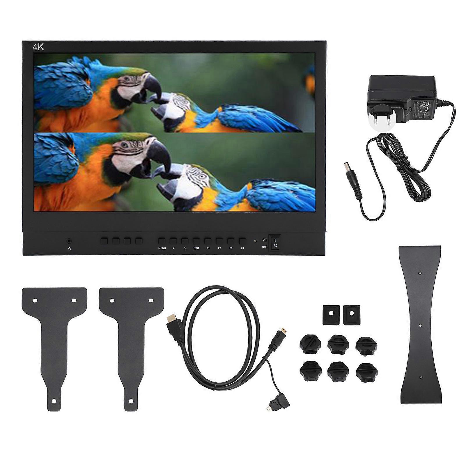 ATEM156 15.6 英寸广播监视器 - FHD 4K 输入、Pro 功能、VESA 安装、欧盟插头