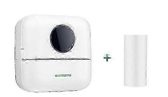 White Portable Thermal Printer Mini Wireless Print Photo Pocket Thermal Label Printer