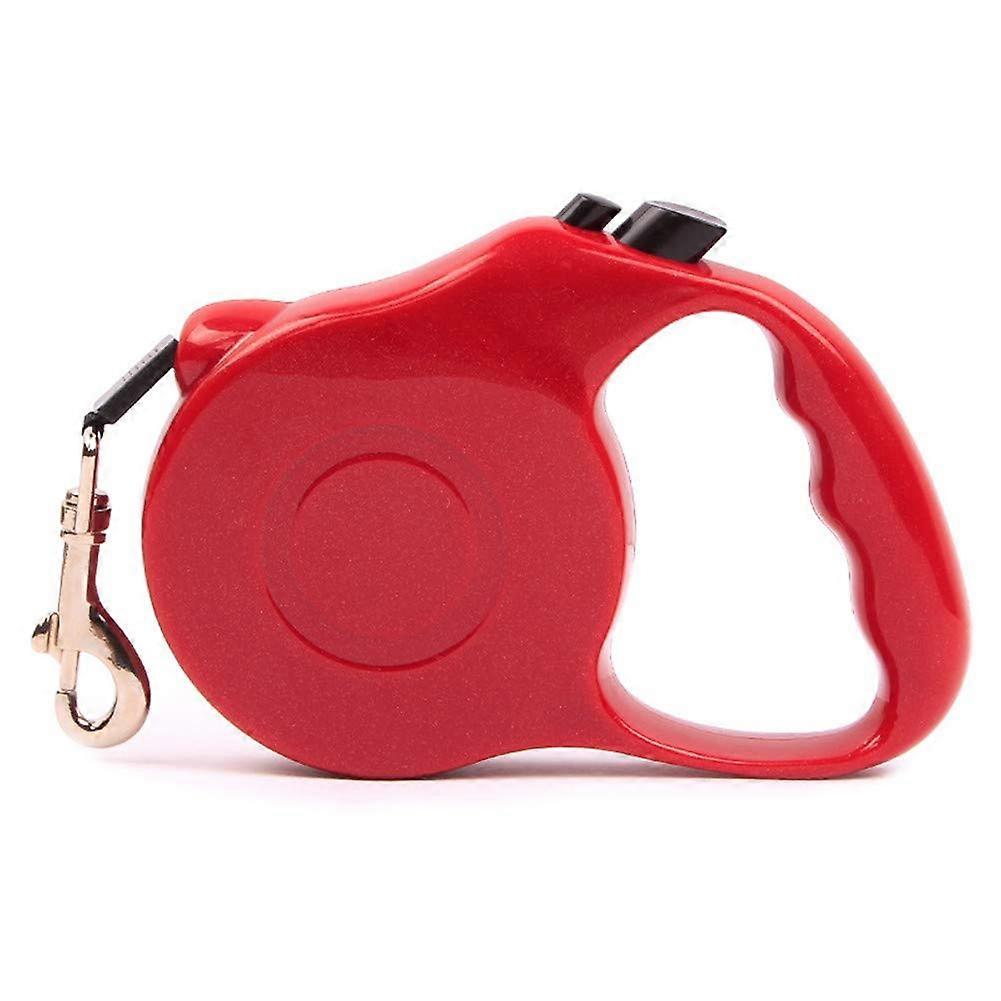 Extendable Dog Leash for Small Dogs, Retractable Dog Training Leash, Guide Dog Leash, Red, 5 Meters