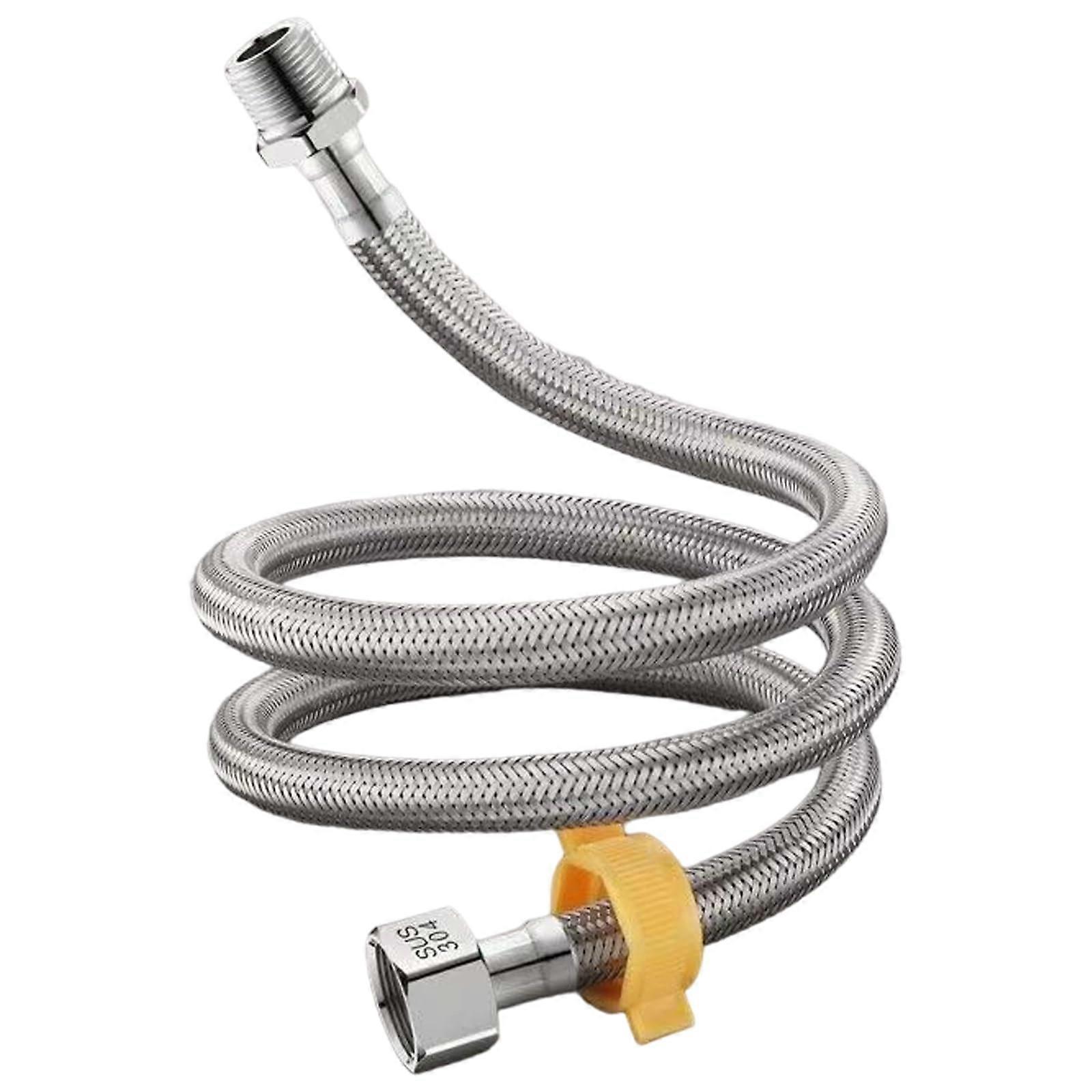 4 Point Connection Water Heater Inlet Extension Hose Pipe Part Stainless Steel Texture Hose For Water Heaters