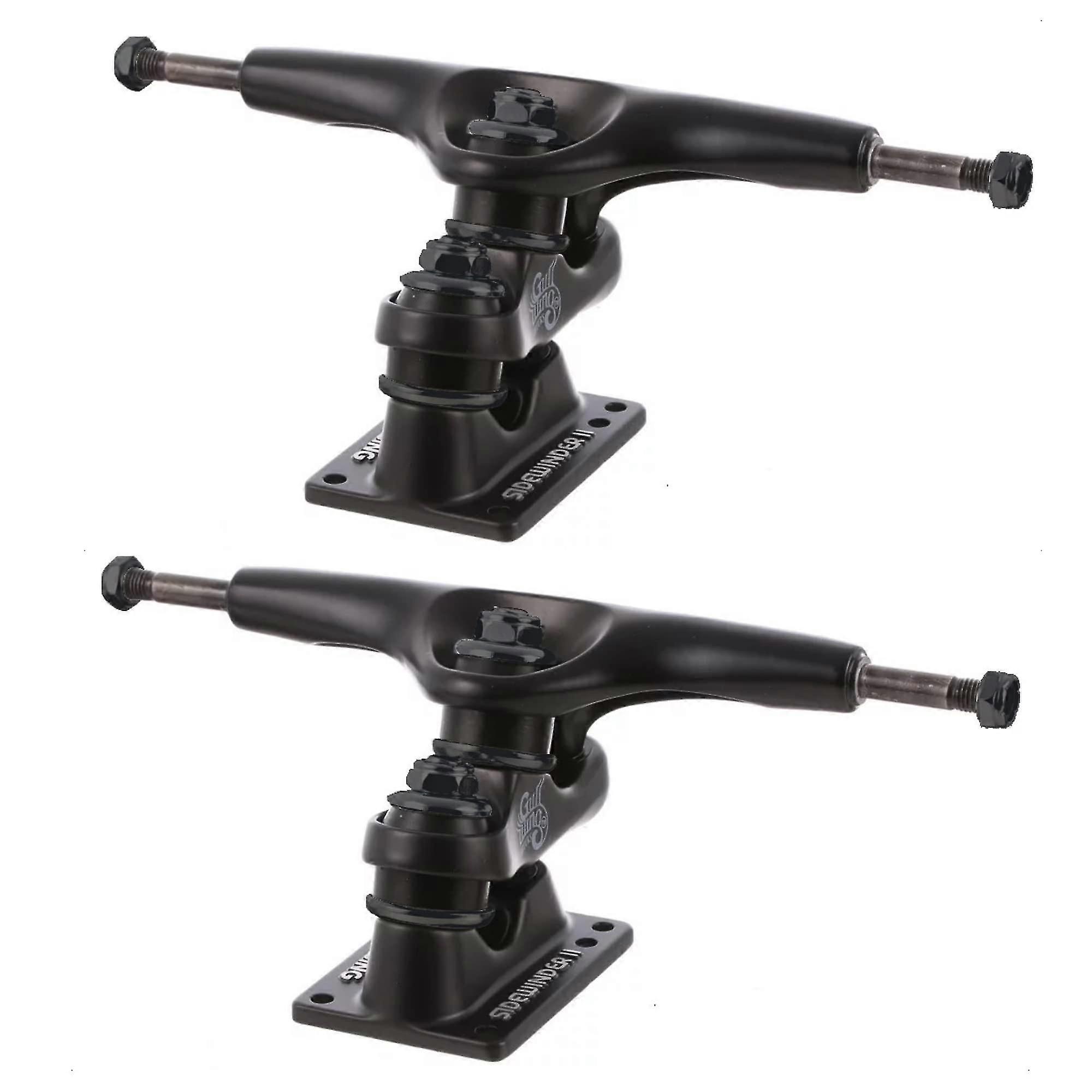 "Gullwing Sidewinder II Longboard Skateboard Double Kingpin Trucks, 159mm Μαύρο, Κρεμάστρα 9' Άξονας (Σετ των 2)"