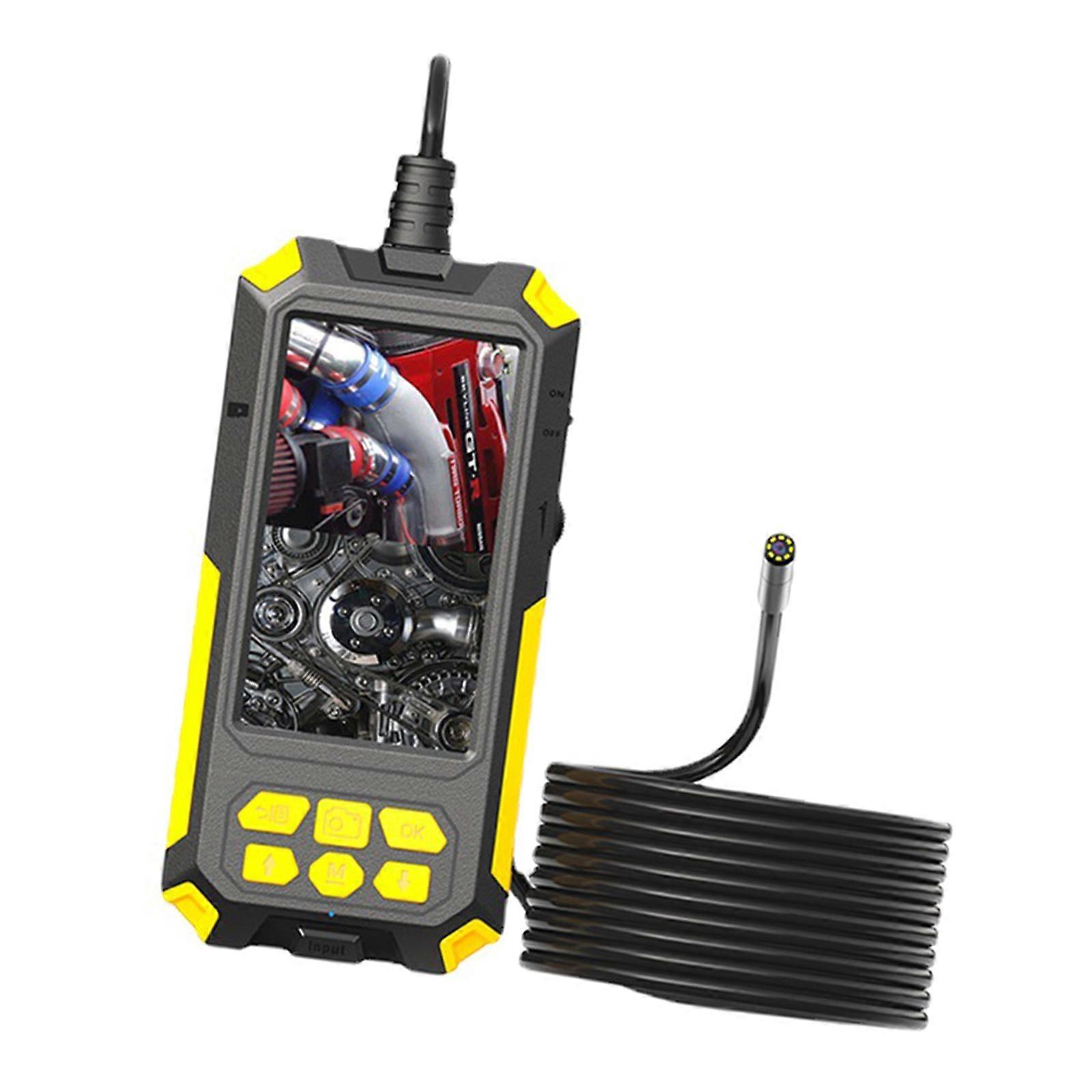 Industrial Endoscope, Borescope Inspection Camera, IP68 Waterproof Camera, Sewer Camera with 9 LED Light Multicolor