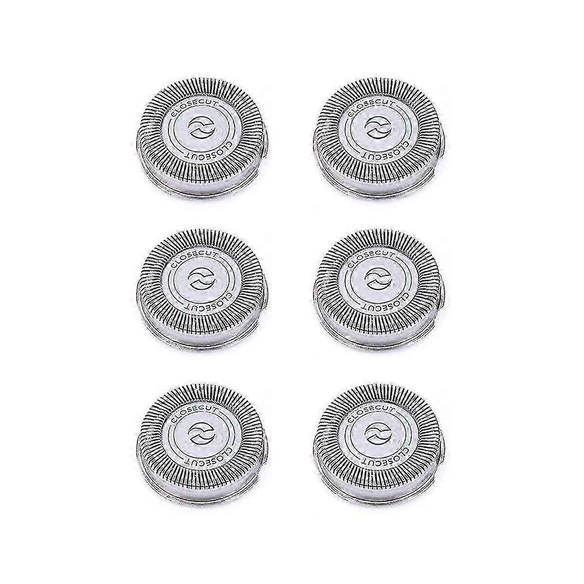 6Pack SH30 Replacement Heads for Series 3000, 2000, 1000 and S738, with Durable Sharp Blades