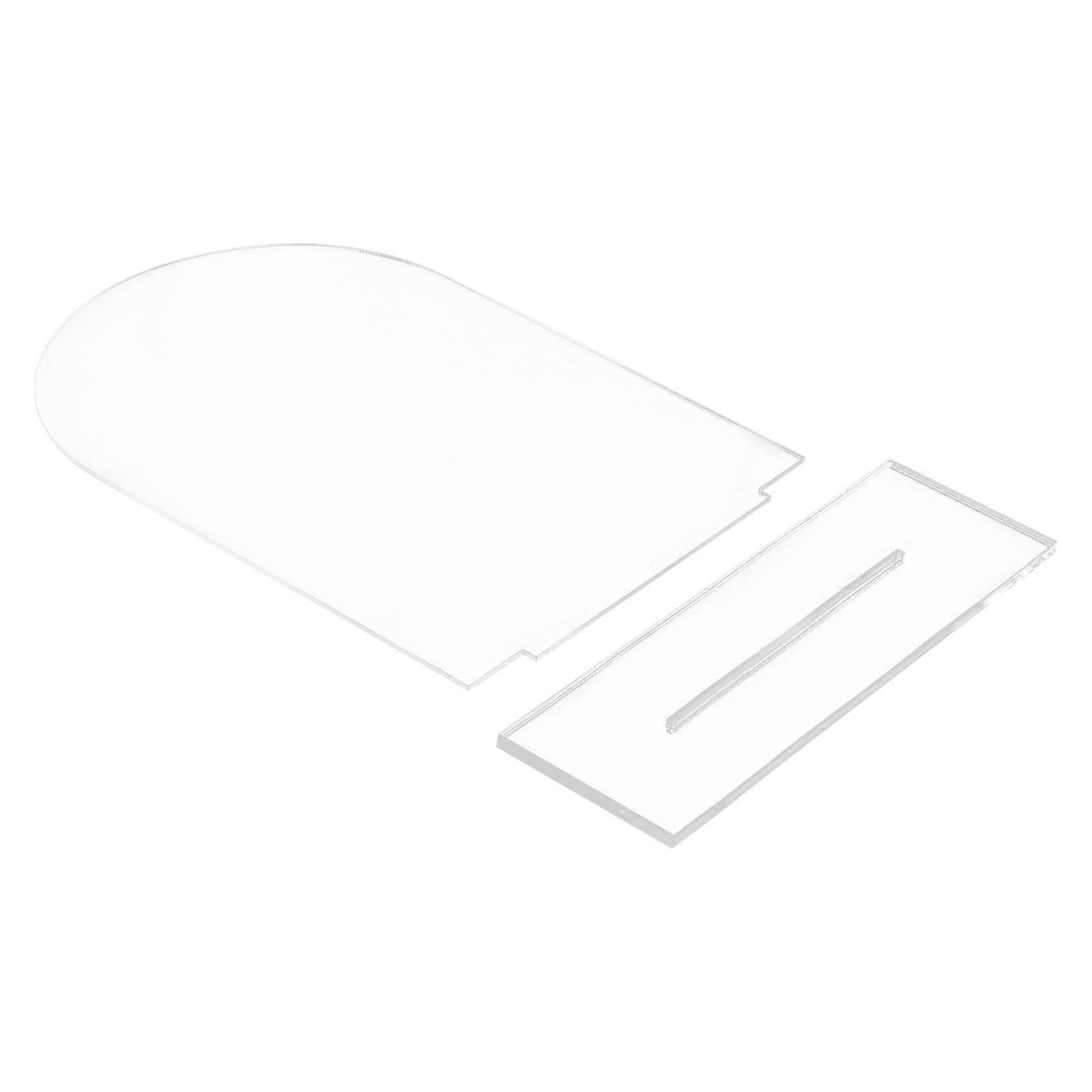 5pcs Tabletop Blank Signs for Wedding Seating Display Acrylic with Base