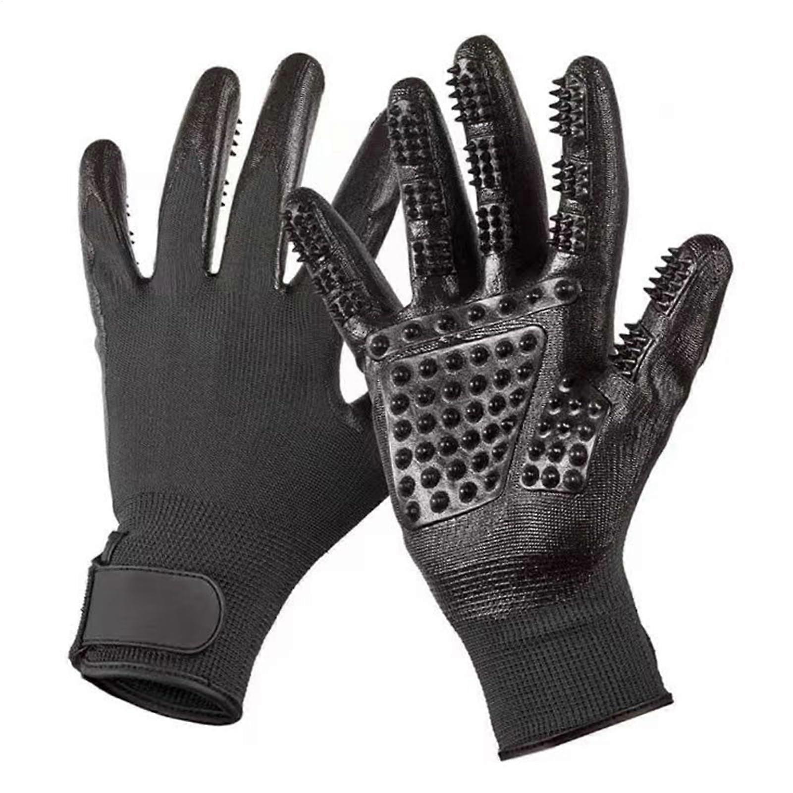 Dog Washing Gloves, Pet Grooming Mitts, Ergonomic Rubber Hair Removal Gloves | Efficient Dog & Cat Bathing Accessories for Daily Use