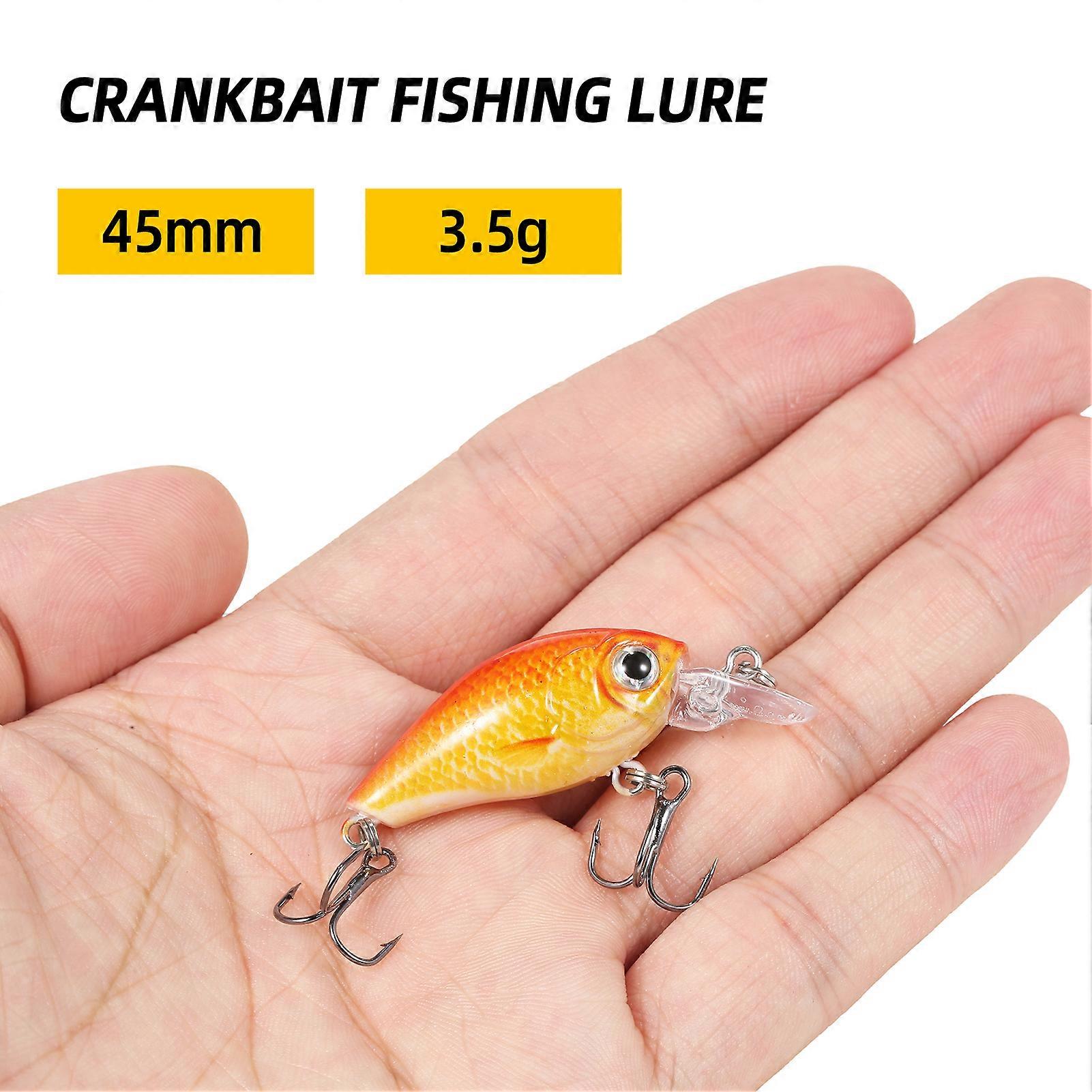 TARUOR 45mm 3.5g Mini Crankbait Angel Köder Künstlicher harter Köder Swimbait Karpfen Angelköder Köder