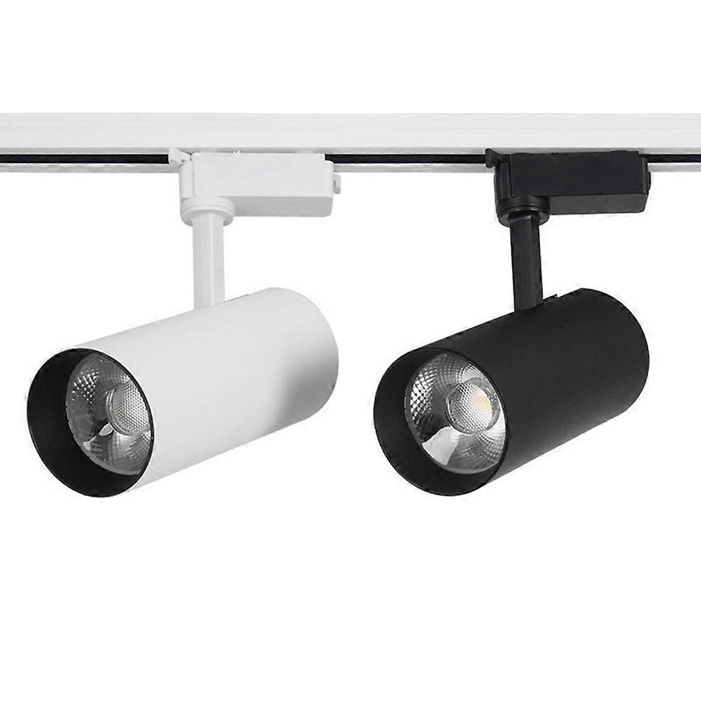 Indoor Lighting Cylindrical Led Cob Track Light Vertically Rotatable 90 Degrees White Color 1Pack