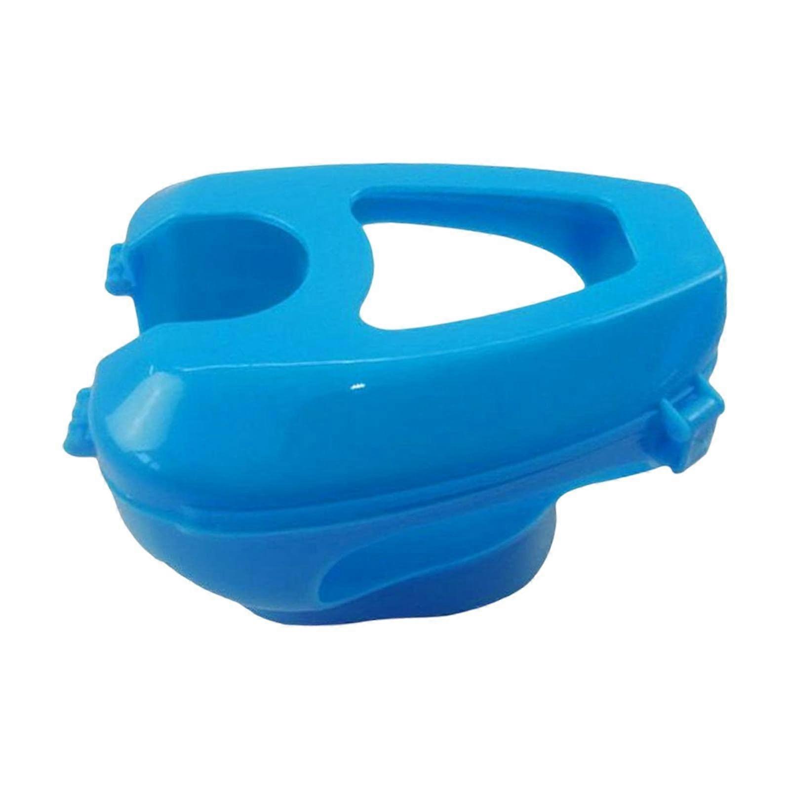 Pigeon keeper, leg band, fixed holder, feed holder, fixed mounting frame for pet feeding, water, medication, bird supplies, blue