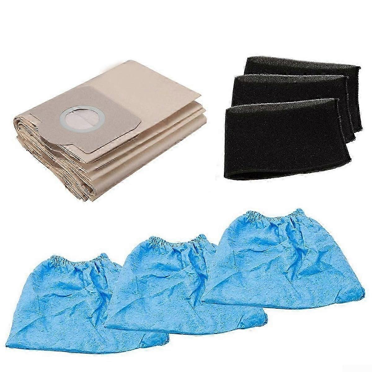 Dust Bag Filter Set Reusable and Easy to Clean for Wet and Dry Vacuum Cleaners TC-VC 1820 TC-VC 1820