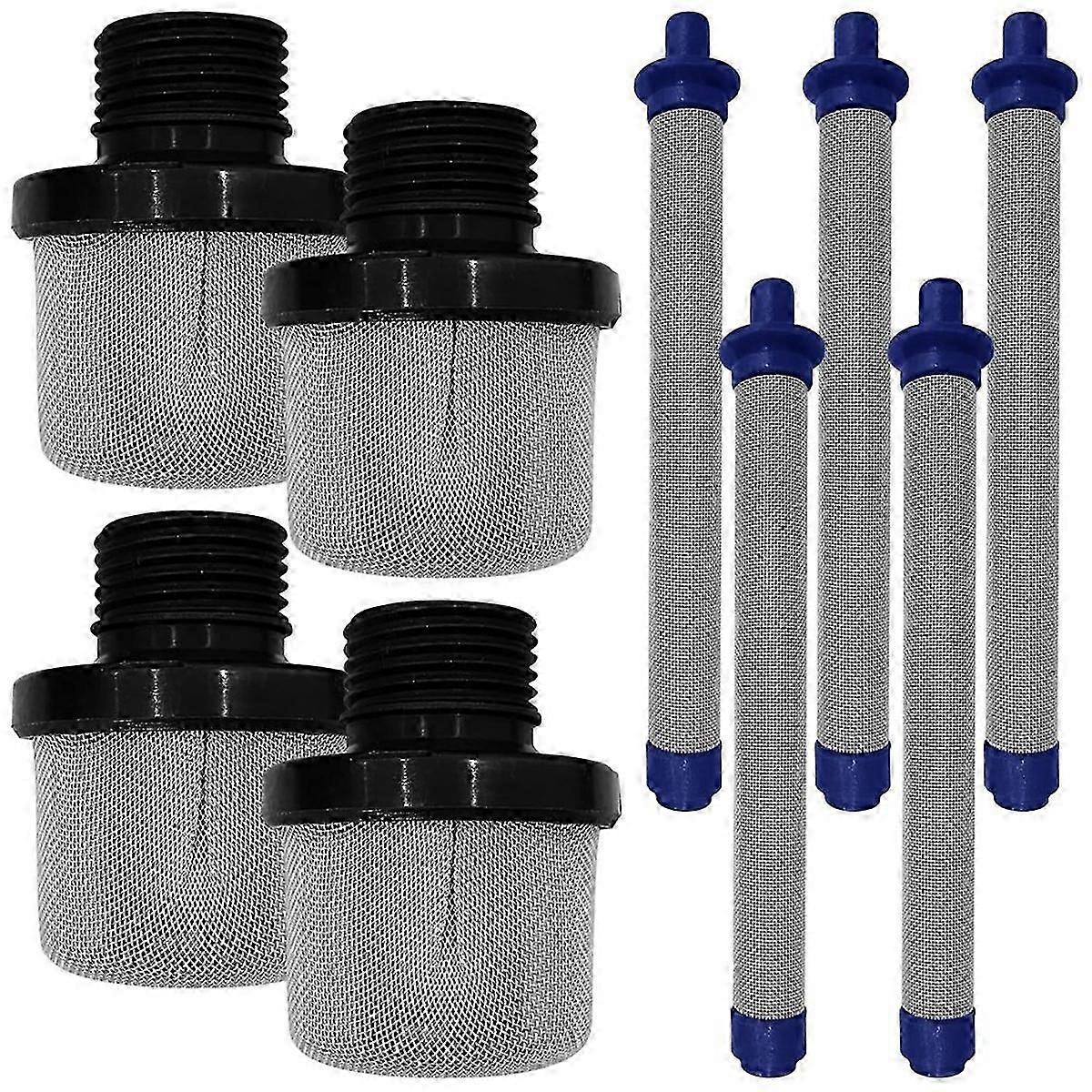 4pcs 288716 3/4Inch Inlet Strainer Strainer and 5pcs 288749 Airless Sprayers Filter Kit Fits Airless