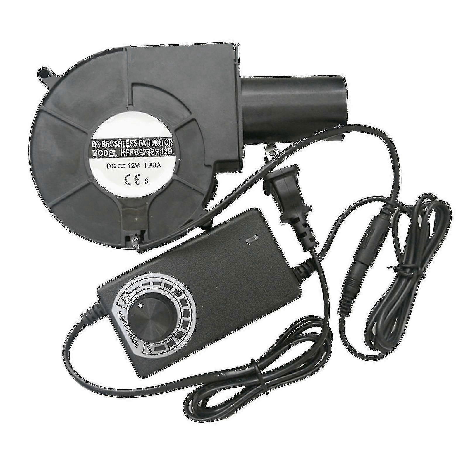 Adjustable Speed Blower Fan for BBQ 12V DC Turbo Fan