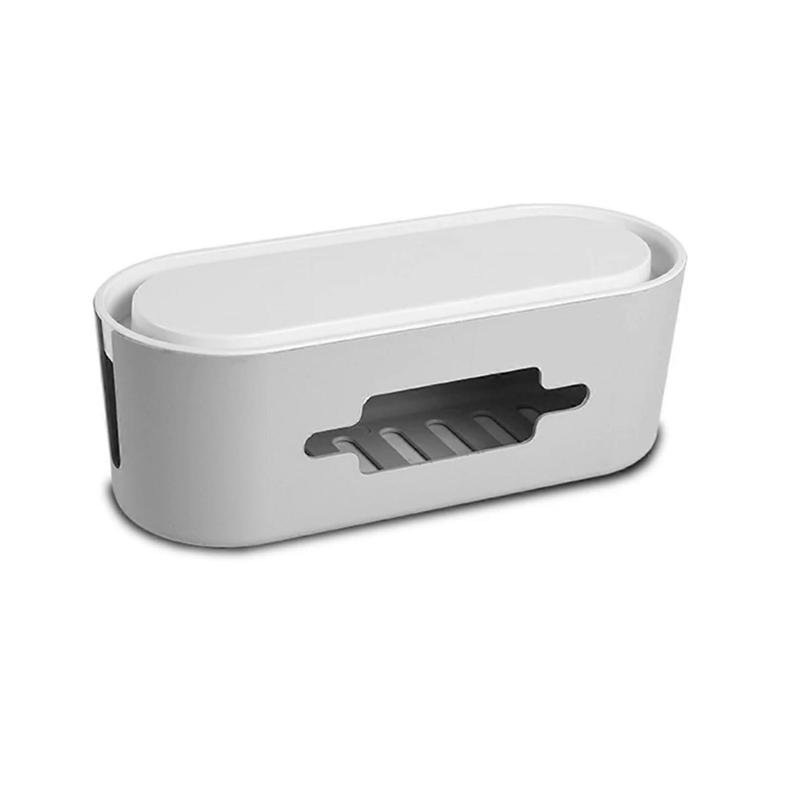 Charging Socket, Tidy Organiser, Network Line Storage Container (D 32x13x11.5cm)