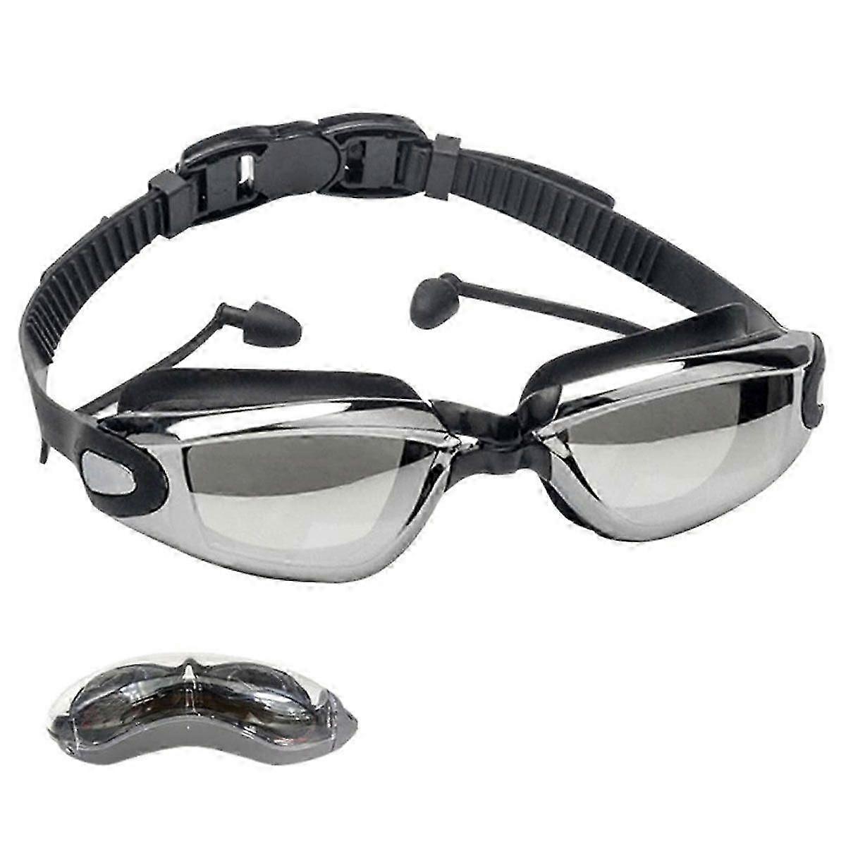 Mens Anti-Fog Swimming Goggles With Silicone Seal