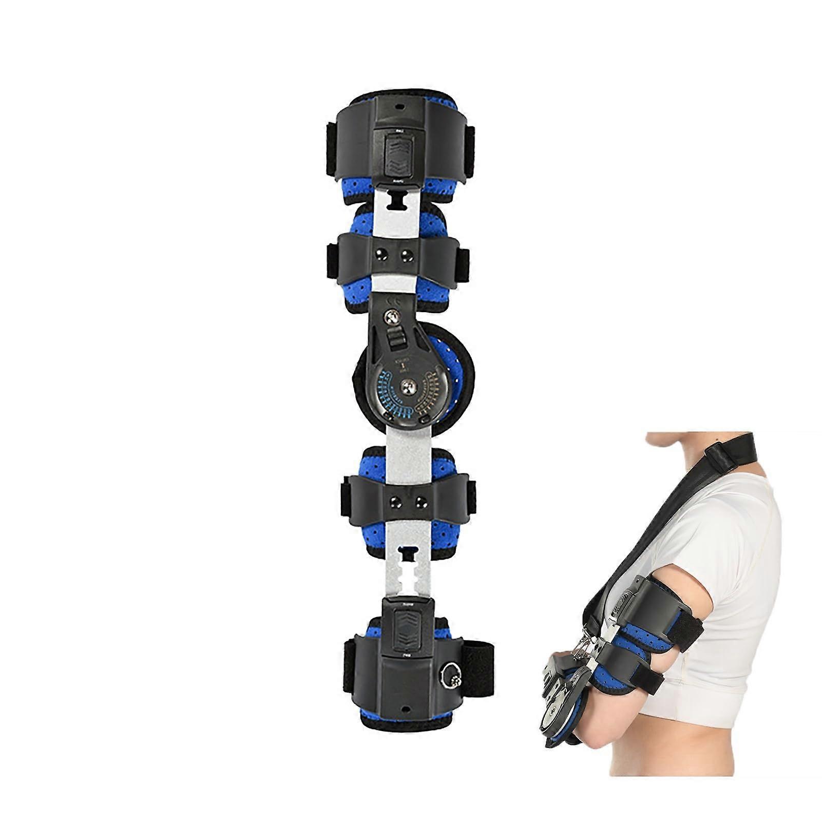 Rom Folding Elbow Support Orthopedic Splint Adjustable Elbow Support Fixation Postoperative Arm Support Recovery Orthosis