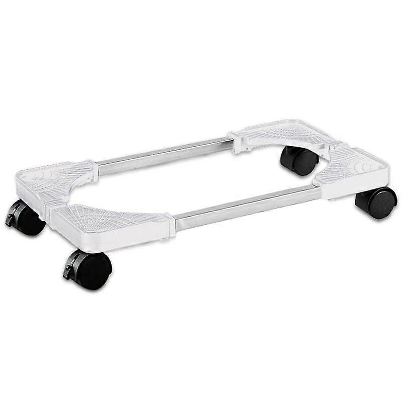 Adjustable Mobile CPU Stand, Computer Tower Stand with Wheels, 360Degree Rotation, UnderDesk Tower Holder for Gaming, Office PC Tower (White)