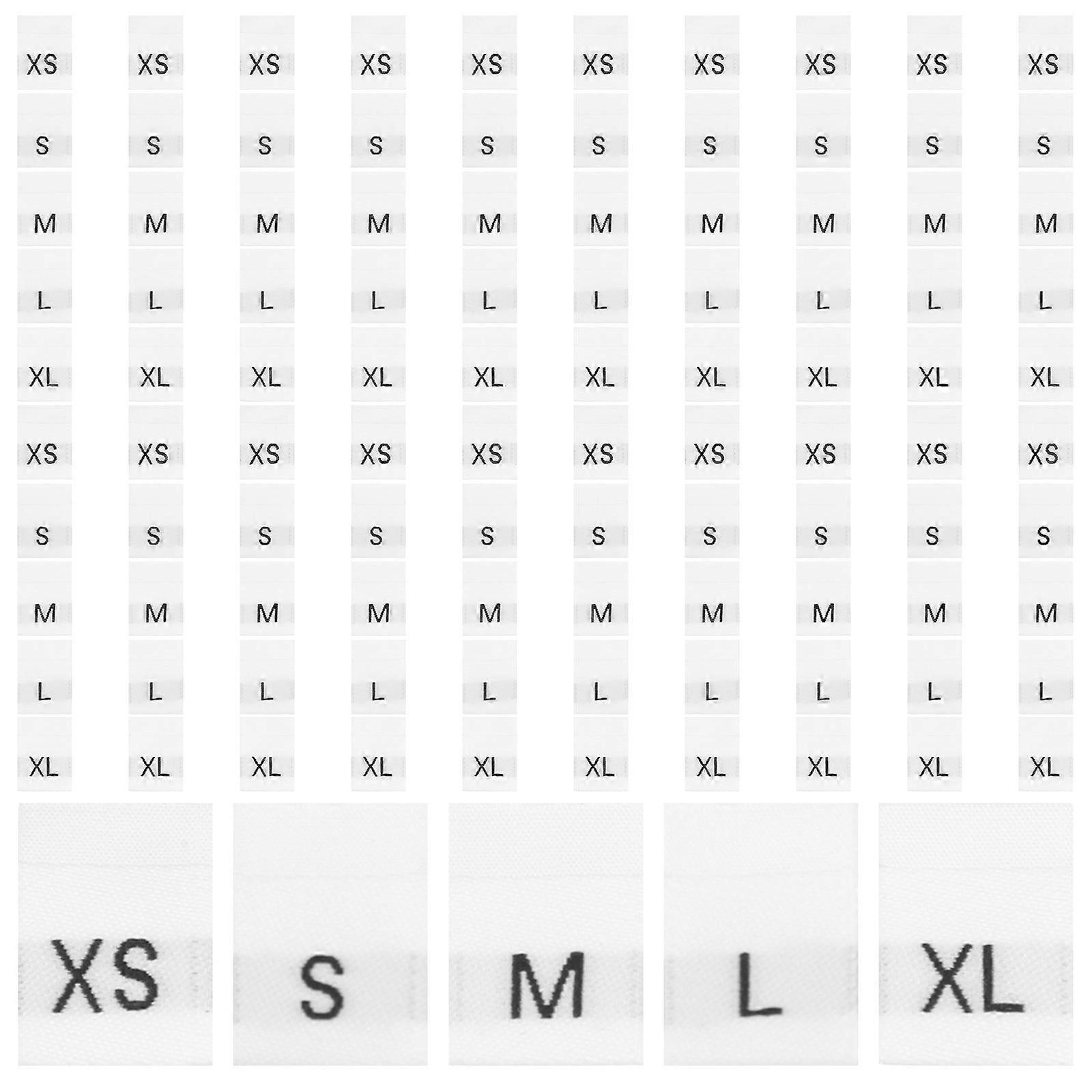 Size Labels 500Pcs Perfect For Business Owners And Home Users White Washable Marking Sizes