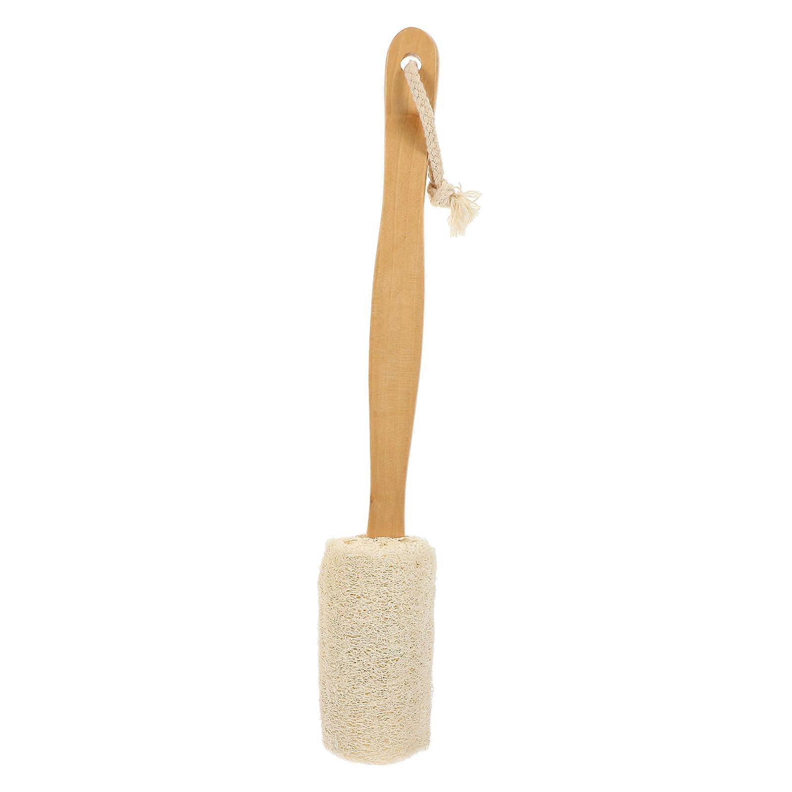 Ergonomic Bath Brush Set for Home Use Assorted Color Wood Sponge Rubber 7.5 Inches
