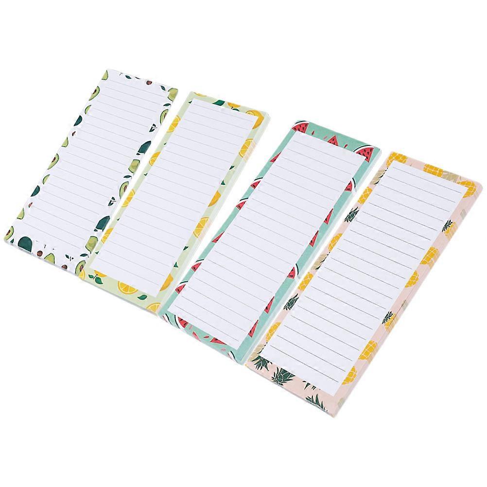 Magnetic Refrigerator Notepad Notepads Household Users Reminder Pineapple 4Pcs