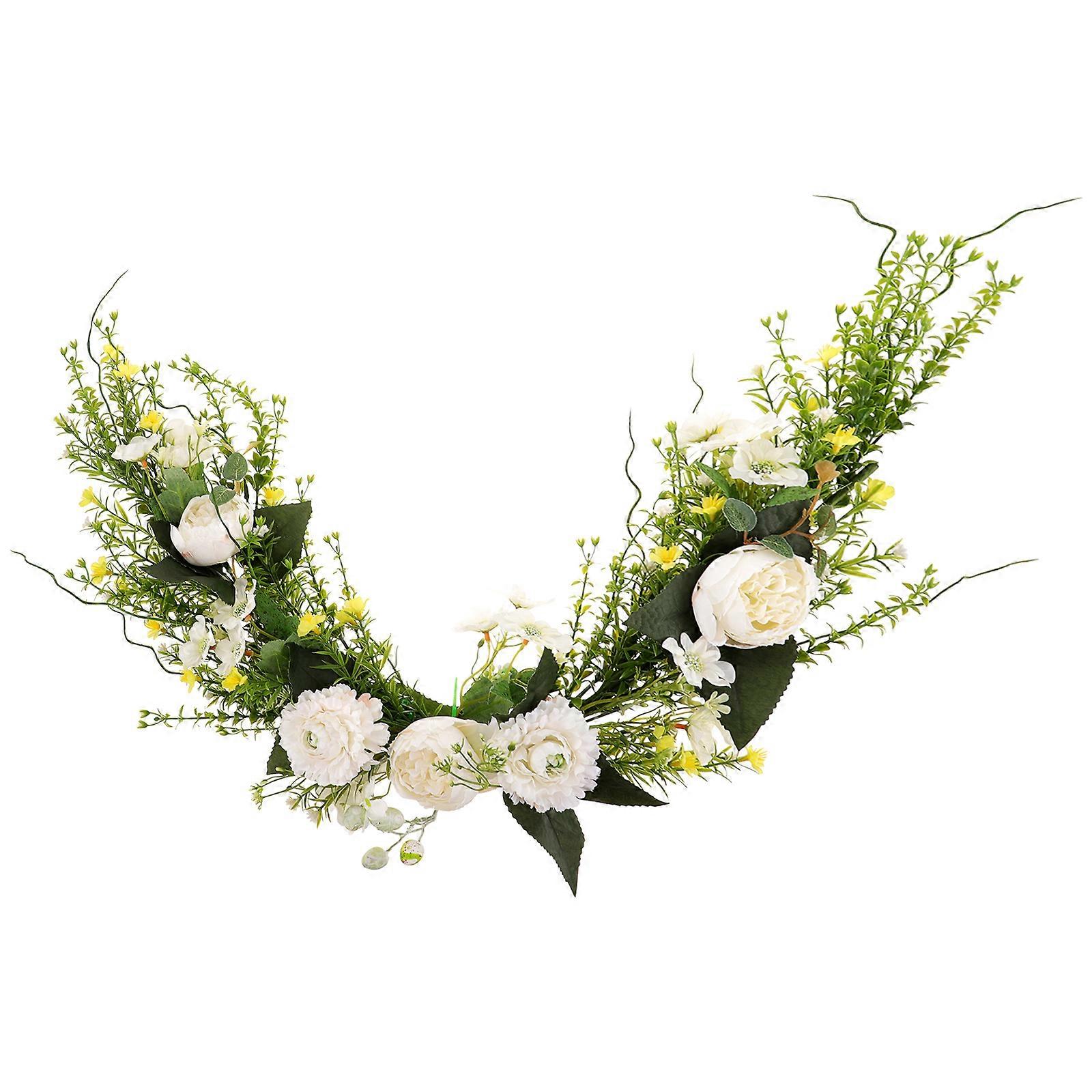 Artificial Flower Door Decor for Craft Use Stylish Multi Color Plastic Home Adornment 6.5 Inches