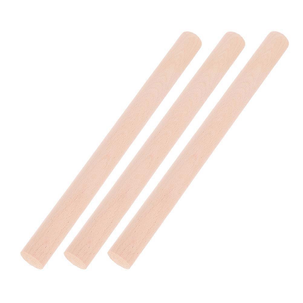 3pcs Wooden Handle for Spatula Ladle Replacement Cooking Utensil Tool Farm Kitchen