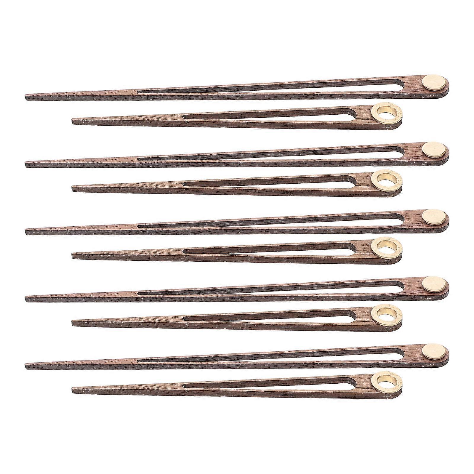 Wooden Clock Movement Kit with Copper Sleeve for DIY Projects Brown Color 12 Inch Compatibility