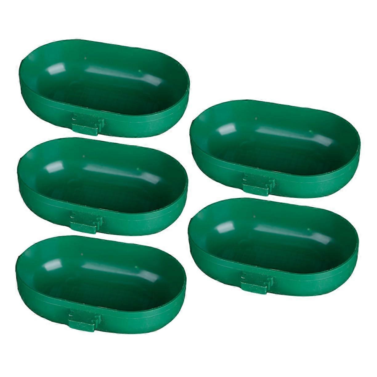5-Pack Outdoor Bird Bath Boxes Plastic Bird Water Baths for Indoor Pet Birds Random Color Parrot Bathing Pools