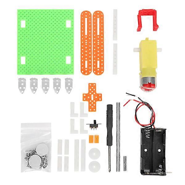 Assembled educational model toy 2-foot walking robot Children DIY science technology tools