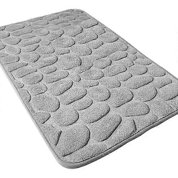 Non-Slip Memory Foam Bathroom Rug, Absorbent Mat, Machine Washable
