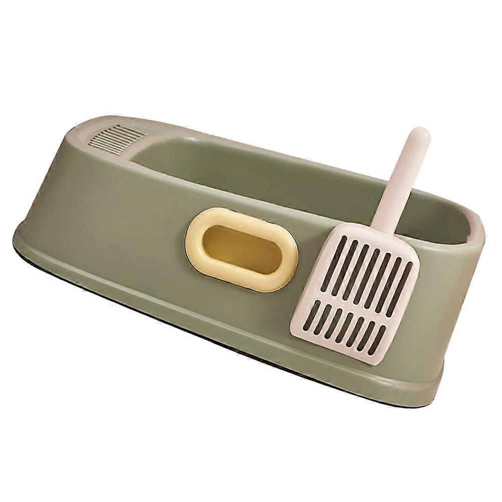 Portable Cat Litter Box Suitable For Cats With A Semi-Enclosed Shape Easy To Color 1 Set