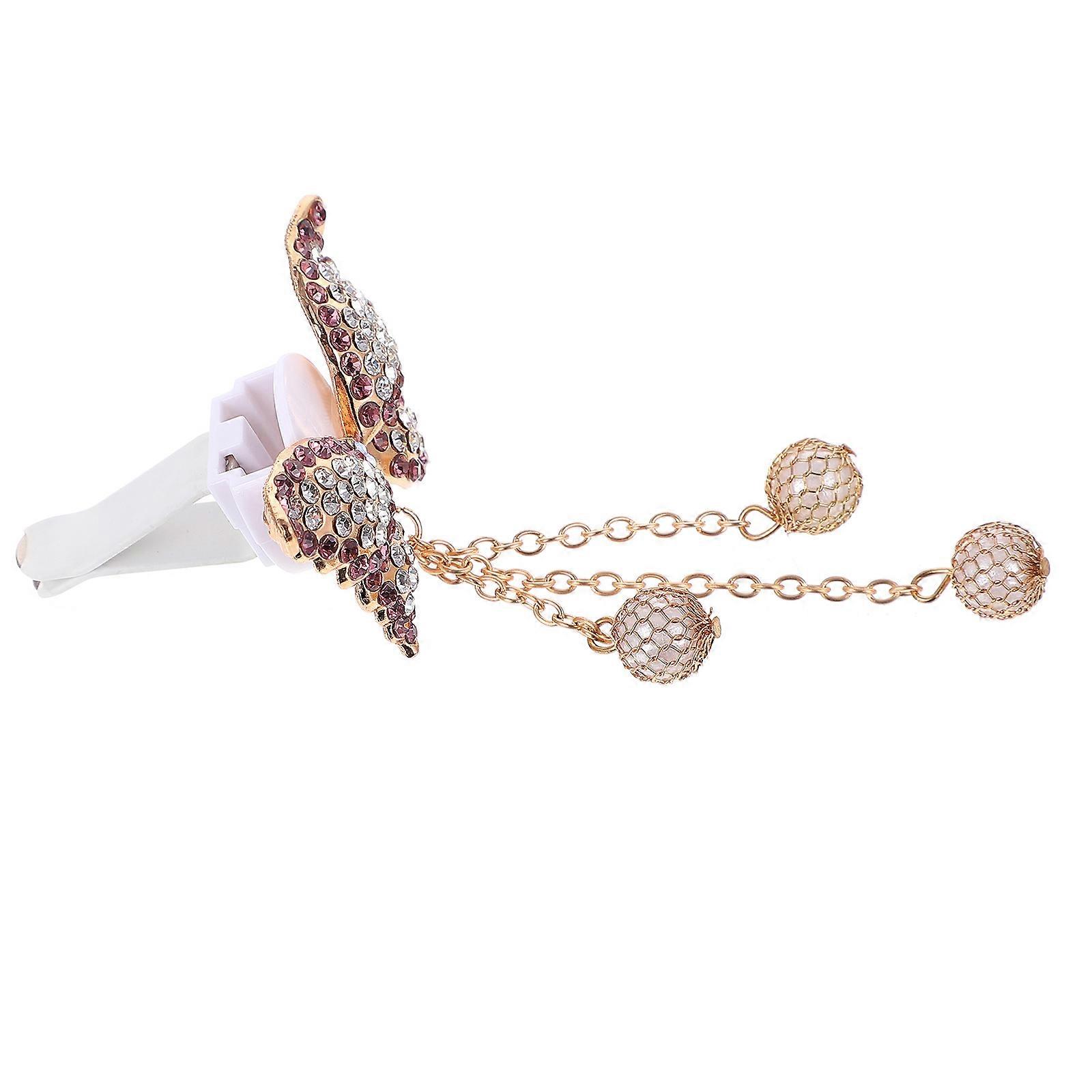 Phone Charm Strap Butterfly Shape Diy Material Home Decoration Assorted Color Alloy 1Pcs
