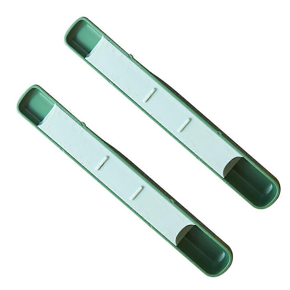 2pcs Plastic Measuring Adjustable Measuring for Coffee Sugar