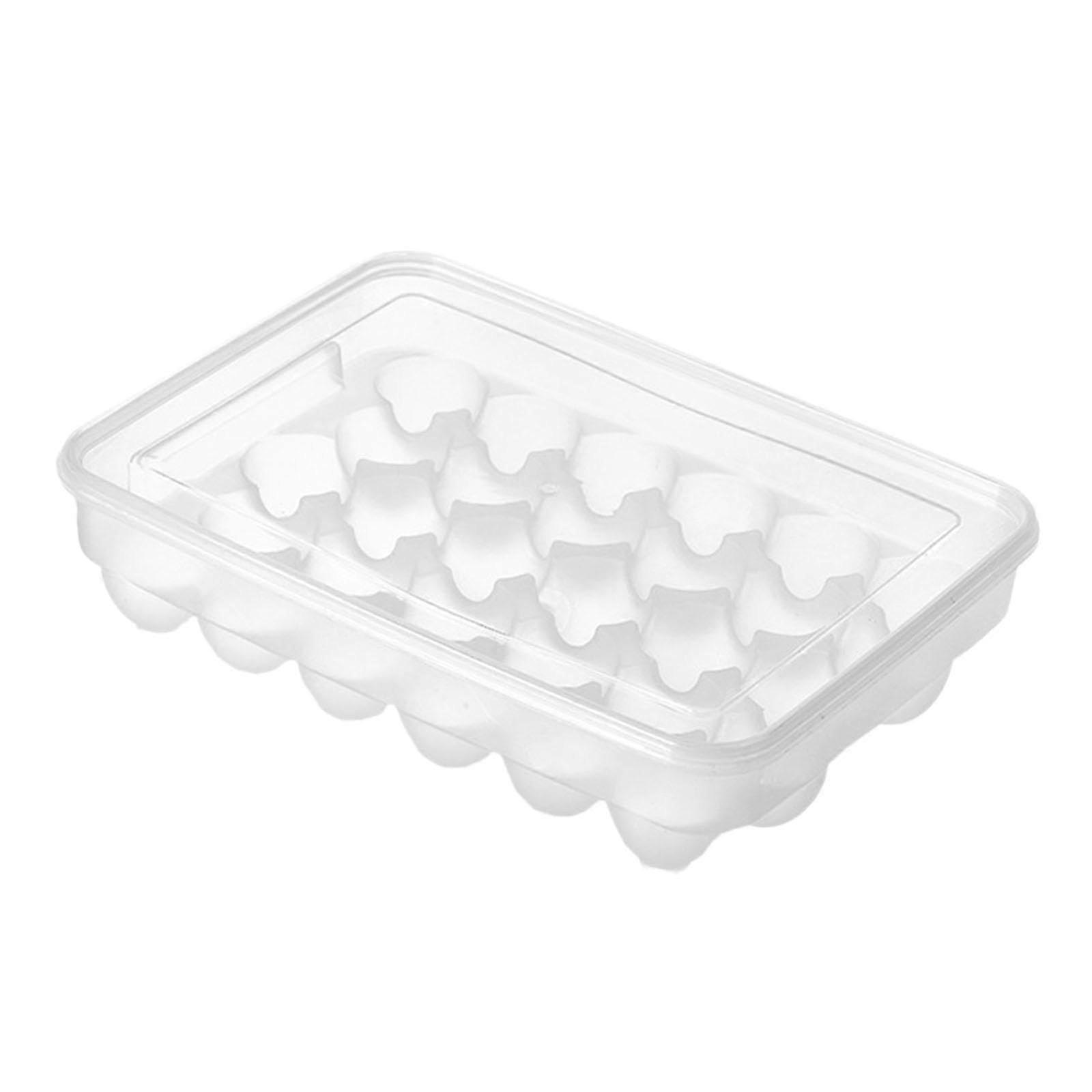 Egg Holder Fridge Organizer With Lid, Stackable Egg Tray For Kitchen, Refrigerator And Countertop, 30-Grid