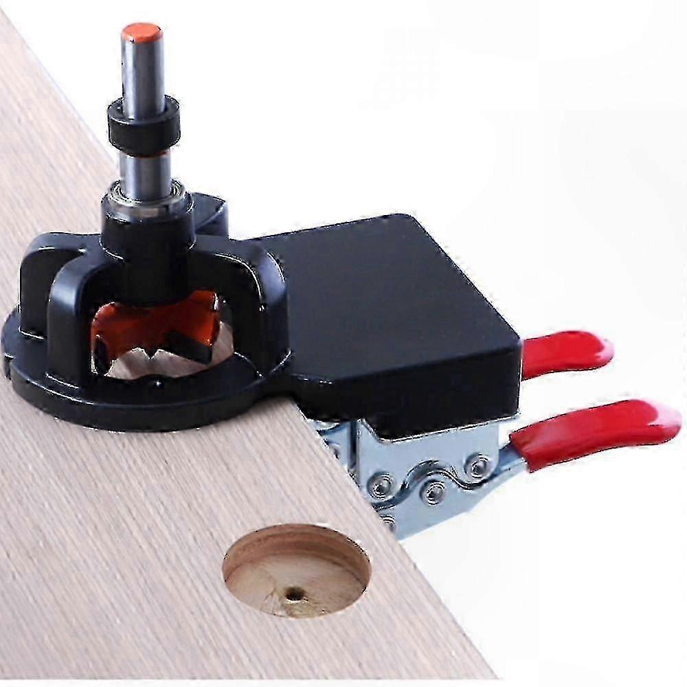 Adjustable 35mm Hinge Hole Drill Guide for Wood and Cabinet Projects