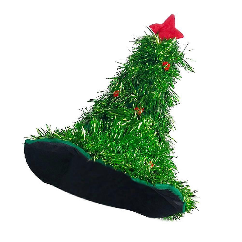 אביזרי תחפושת לחג המולד כובע צורת עץ חג המולד כיסוי ראש מסיבת ירוק למשפחה וחברים 1set