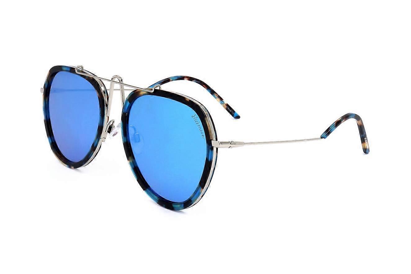 Lunettes de soleil Hickmann HI3070 G23 HAVANA BLEU THÉ JAUNE 58/20/145 FEMME