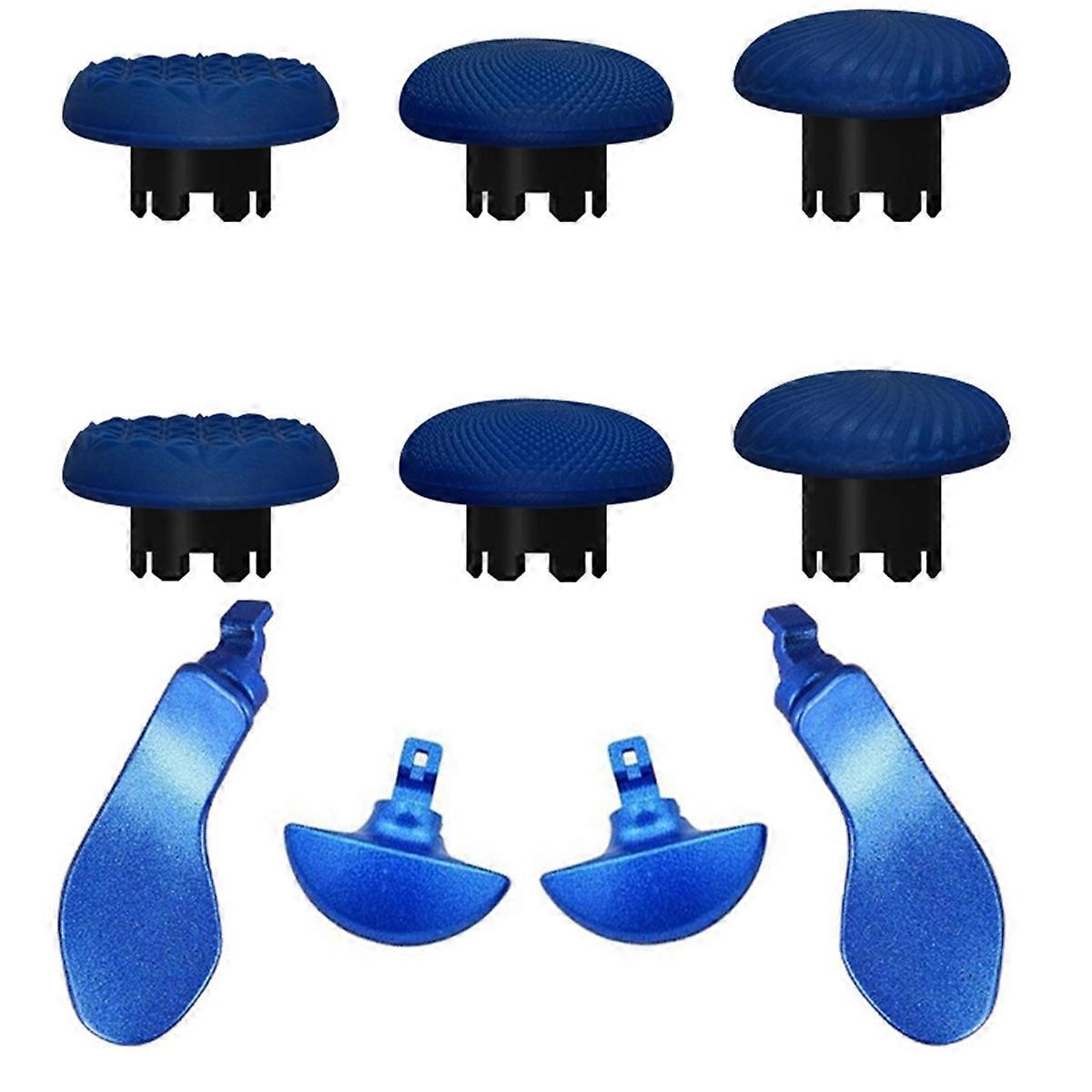 10 in 1 Joystick Kit for Edge Replacement Thumbsticks Joysticks Grip and 4 Paddles Blue