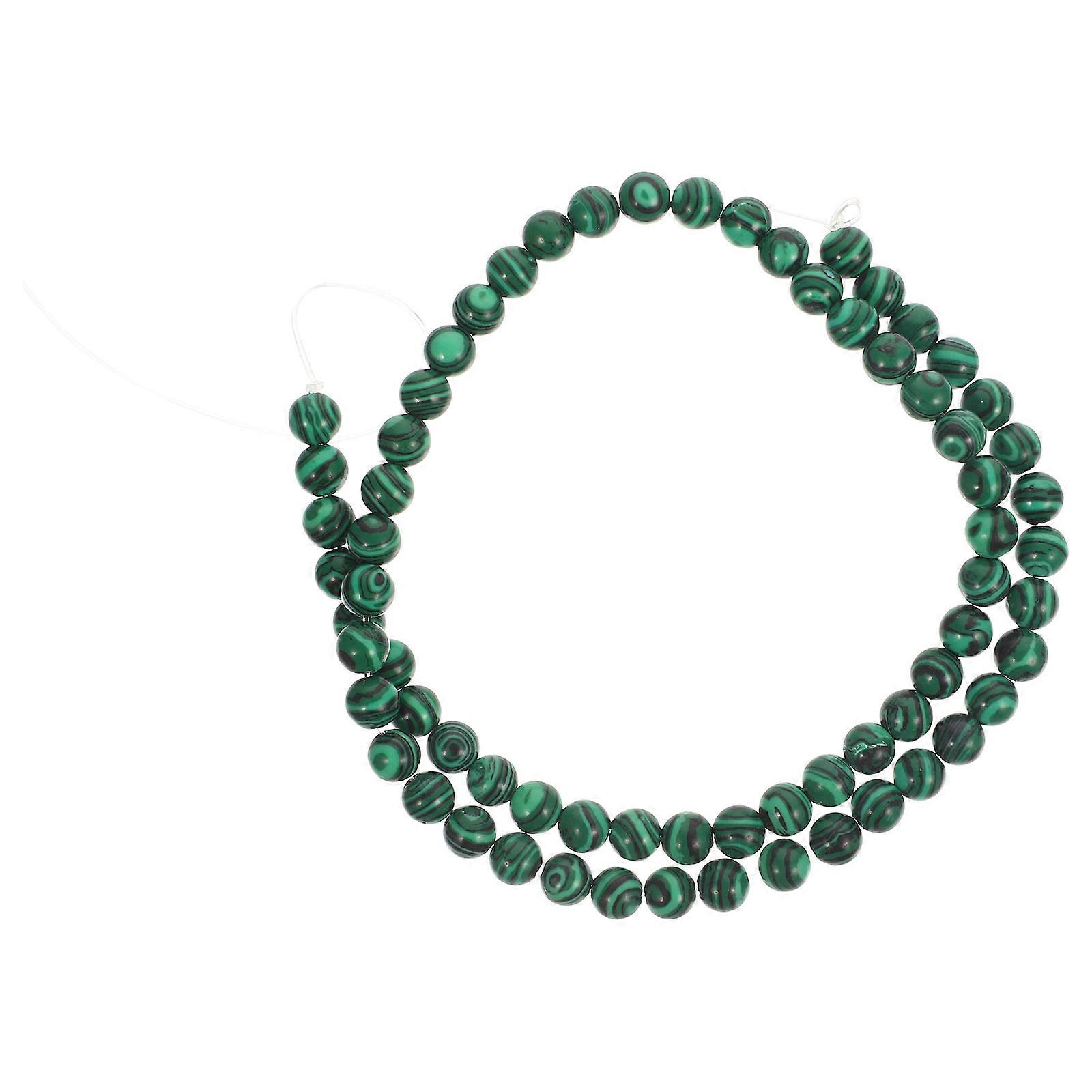 Diy Peacock Stone Loose Beads Bracelet Spacer Charms For Jewelry Making Round Beads Creative Craft Projects