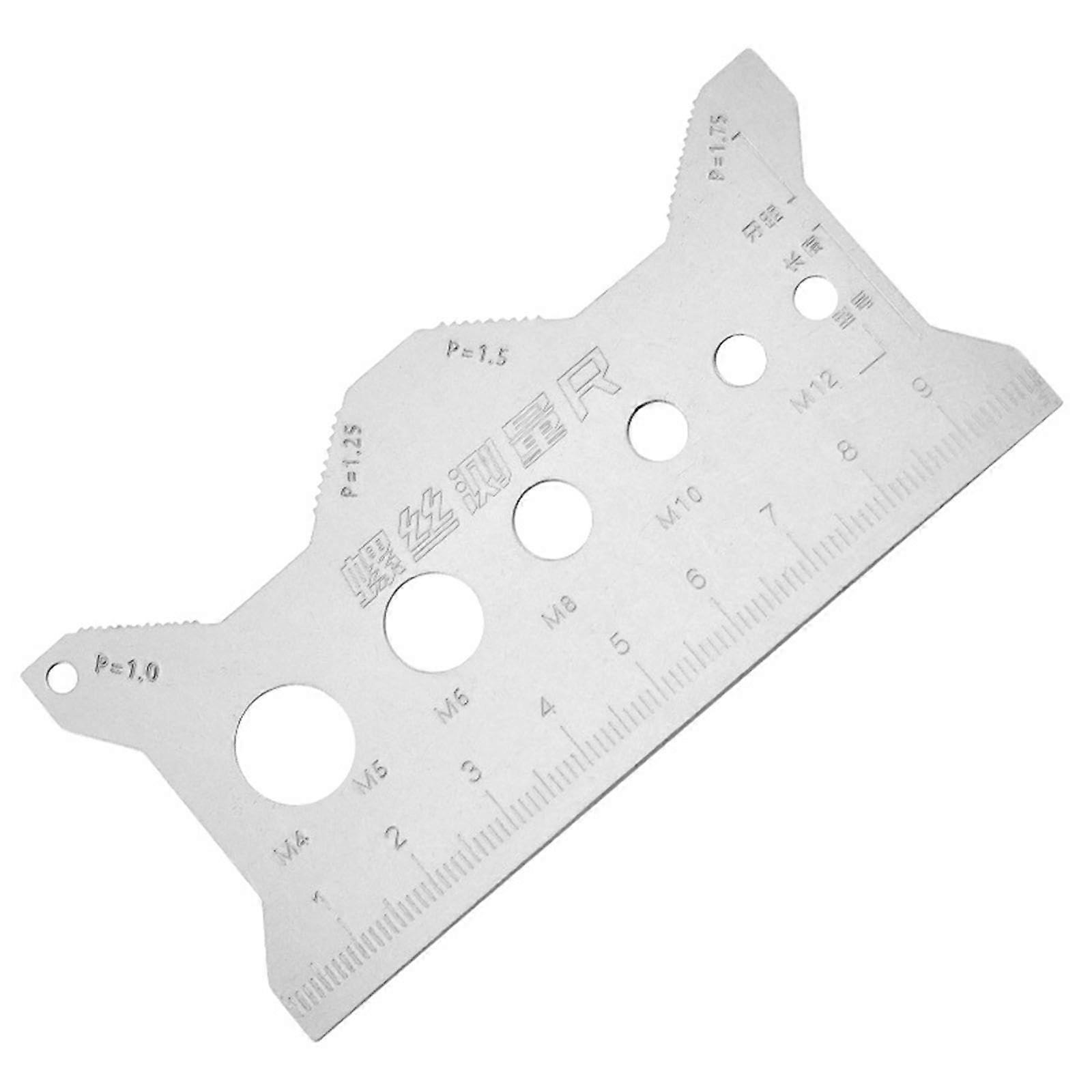 Screw Gauge Screw Sizing Tool Thread Checker Standard Metric Portable