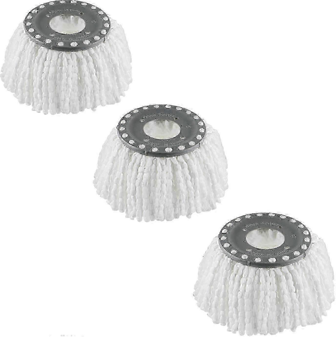 3 Pack Premium Replacement Mop Heads Refill For 360 Rotating Round Spin Magic