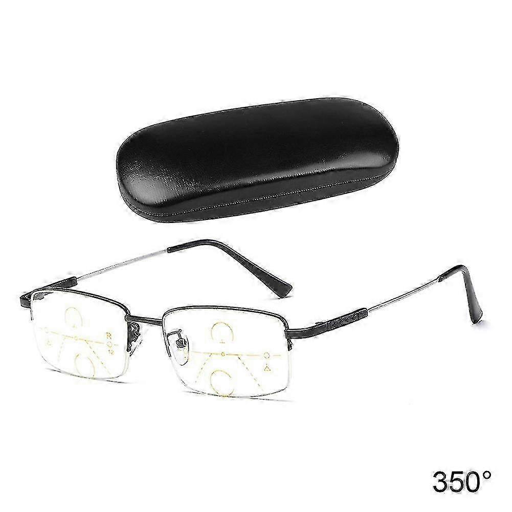 Progressive Presbyopic Reading Glasses with Anti-Blue Light Protection for Office Work and Multifocus Use
